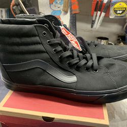 Vans Sk8-hi Black Shoes Size 16 Men