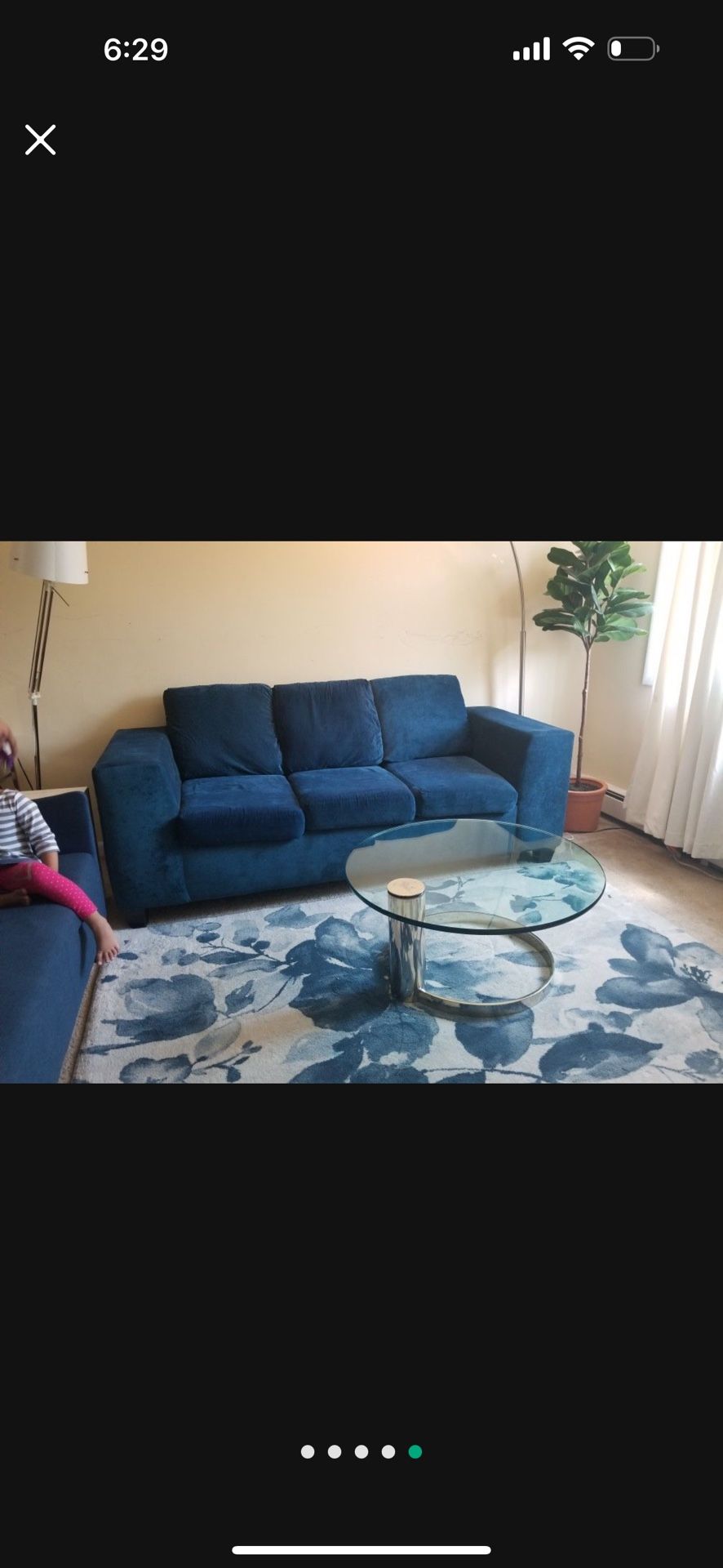 ποΈ Blue Velvet Sofa β Modern & Comfy. Beautiful Peacock Blue Sofa
