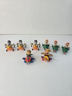 Disney Talespin McDonald’s 1990 Lot Of 8 Diecast Planes Ballo, Molly Vintage