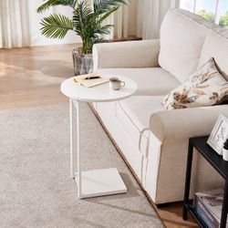 Set of 2 White Modern C-Shaped Side Tables – Ebern Designs