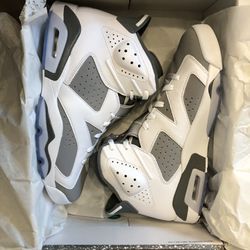 Nike Air Jordan IV 6 White / Medium Cool Gray Size 12 New