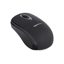 Amazon Basics 2.4 Ghz Wireless Optical Computer Mouse with USB Nano Receiver, Black *New*
