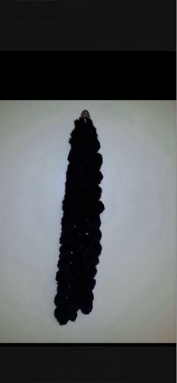 CA. POM POM SCARF. APPROX 5 Ft LONG. ASK FOR MATERIAL IF INTERESTED