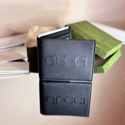 NEW Gucci Mens Leather Wallet Black 
