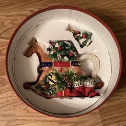 Waterford rocking horse holiday heirloom teapot