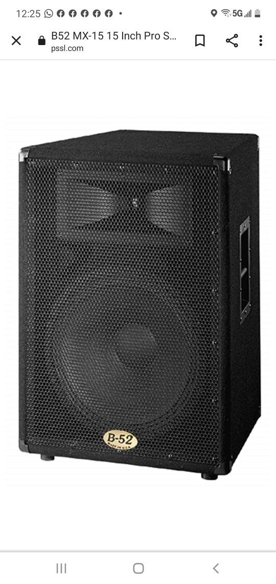 B52 MX-15 Speakers Pair