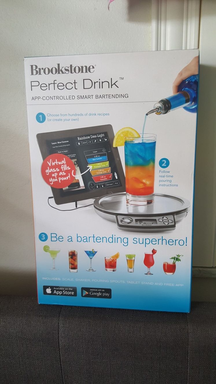 Brookstone Perfect Drink App control smart bartending