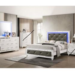 Bedroom Set with adjustable bed frame and Mattress