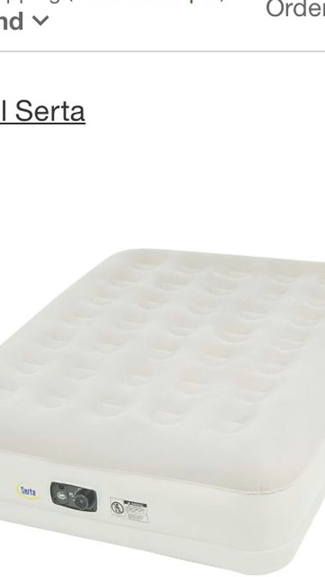 Serta Air mattress 16” Double Height With Internal Pump