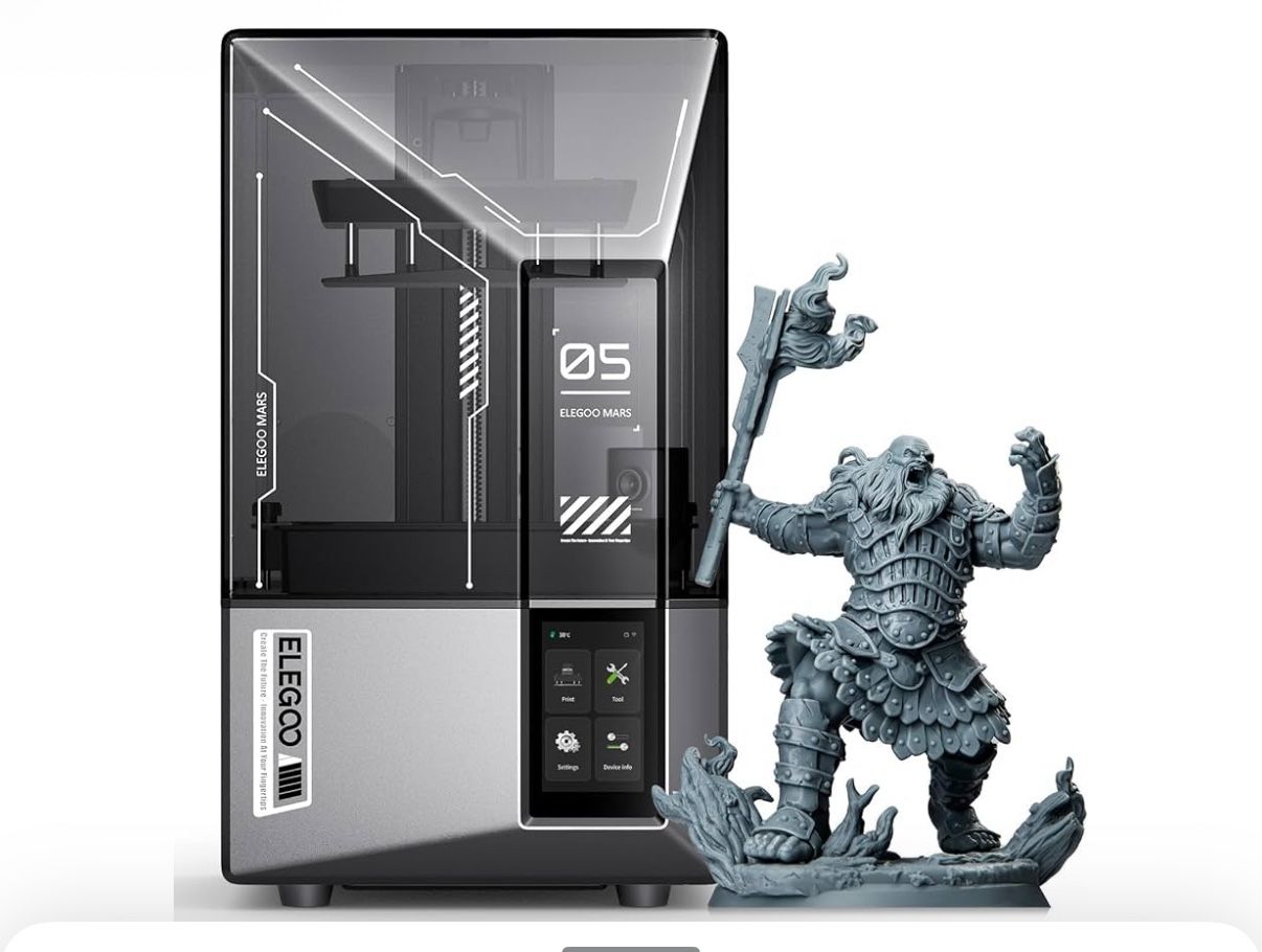 Elegoo Mars 5 Ultra 3d Printer With Wash And Cure Station And Vented Box