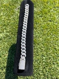 925 Moissanite Cuban bracelet