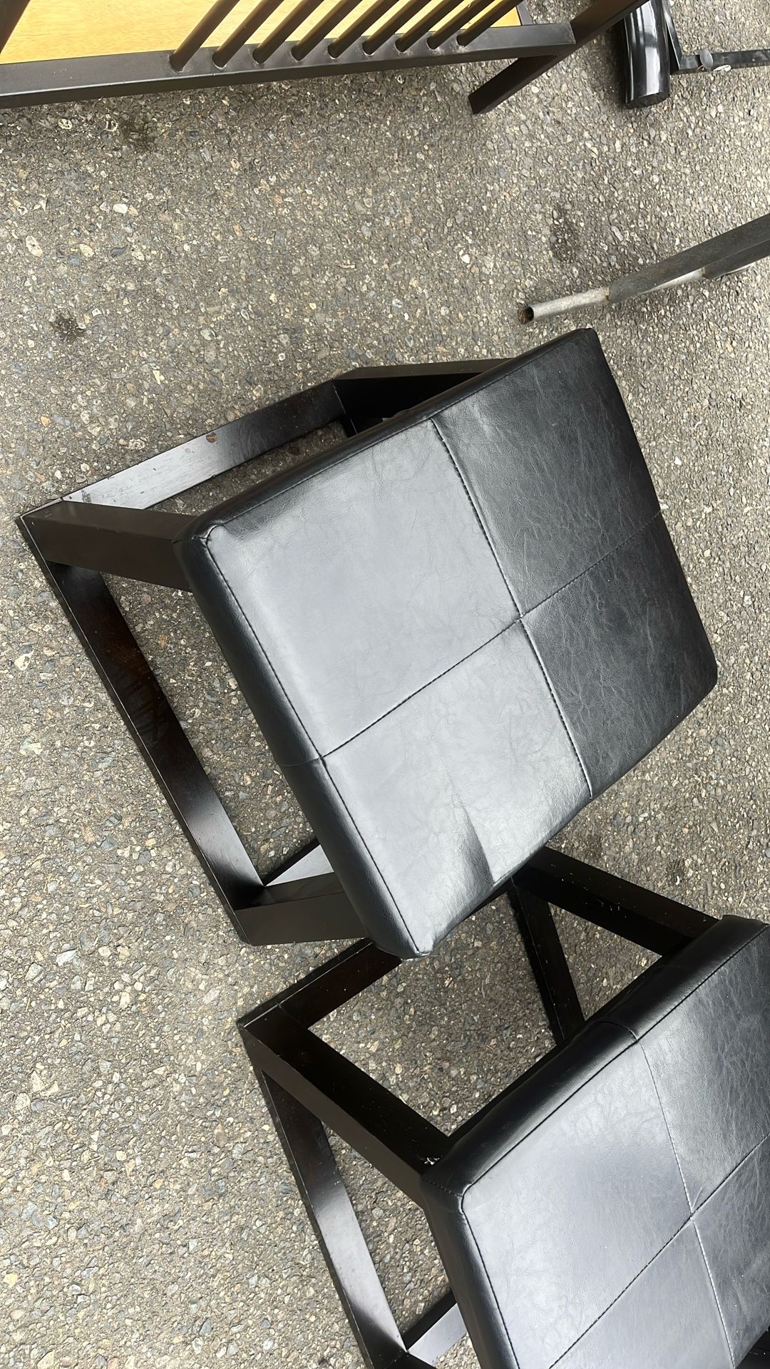 Two Black Stools