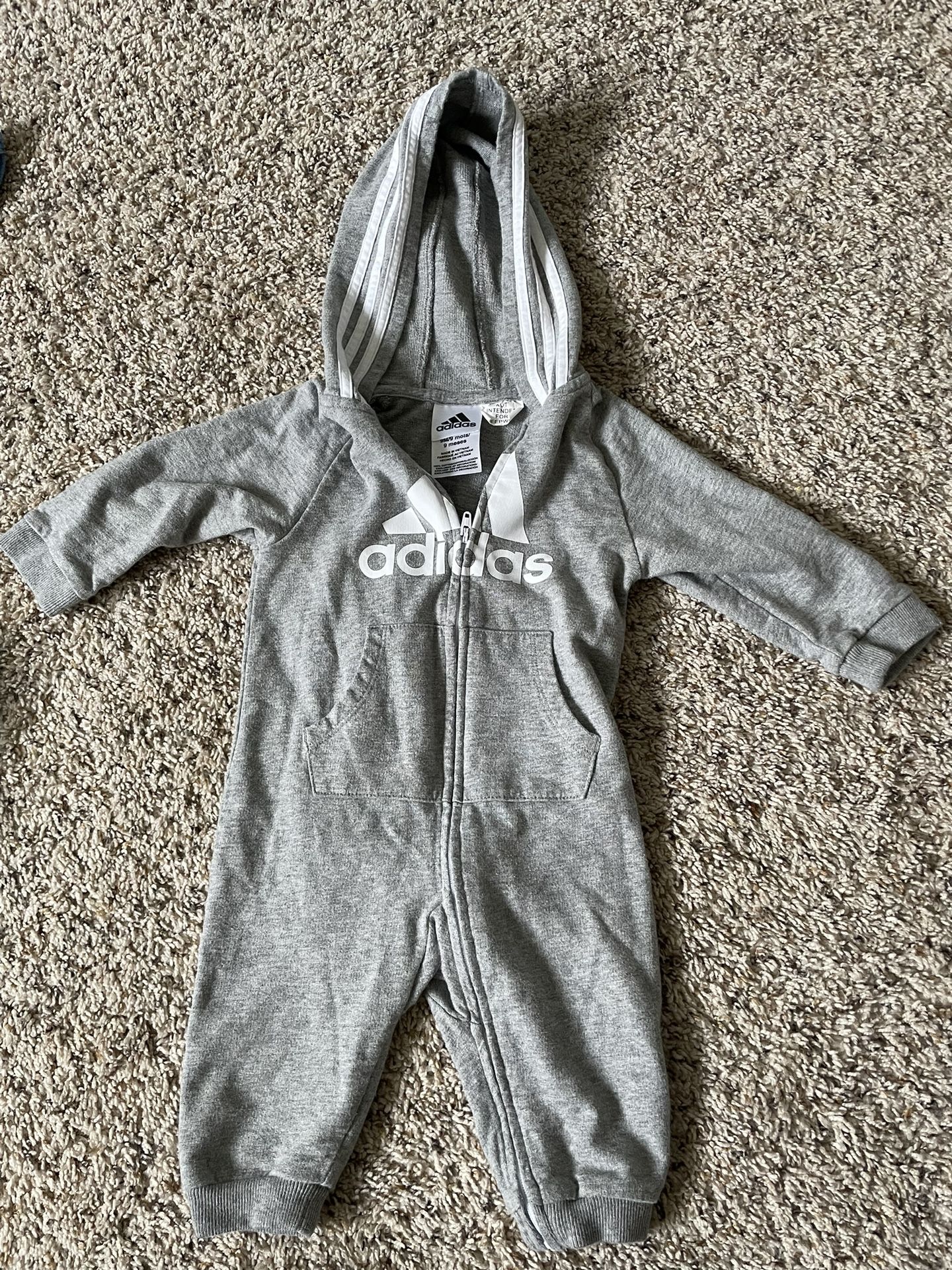 Baby Boy Girl Adidas Long Sleeve Hoodie . Size 9 Months 
