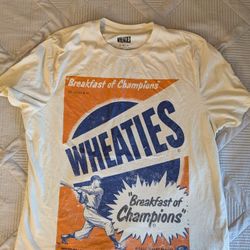 Wheaties Breakfast of Champions Vintage Style Retro Graphic T Shirt Cereal XL