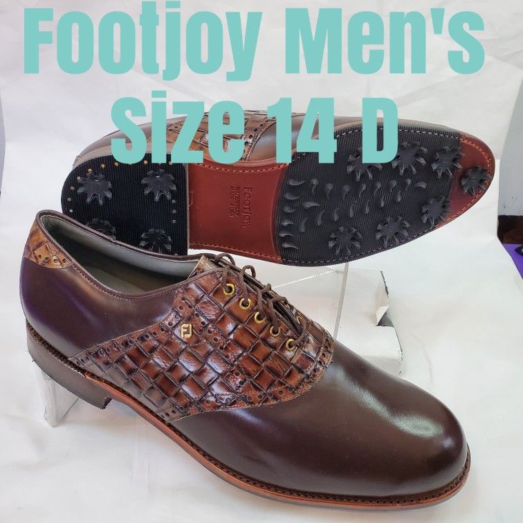 New Footjoy Vintage Premiere Classics Dry Croc Men's Size 14 D Golf Shoes 