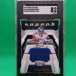 2019 Saquon Barkley Material Relic Card