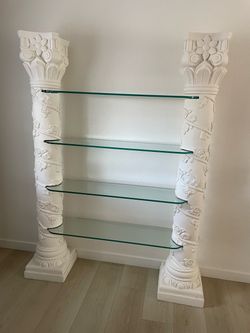 Pillars columns Glass Shelves Wedding Quinceañera Party Decoration Backdrop Centerpiece baby shower