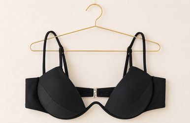 Brand New Black Underwire Bikini Top – Size Small | Structured Swimwear