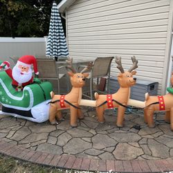 Large blowup Christmas decorations