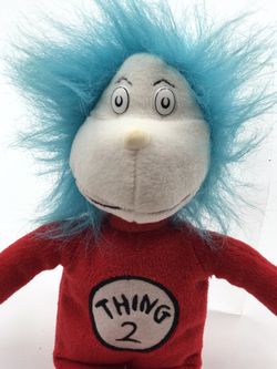 Dr. Seuss Thing 2 Plush doll/toy! Red and blue! New!