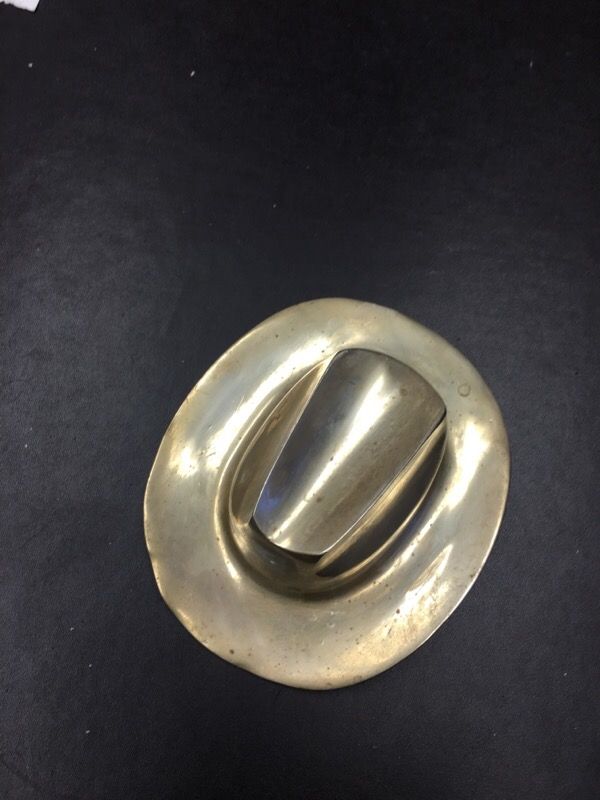 Beautiful Brass cowboy hat