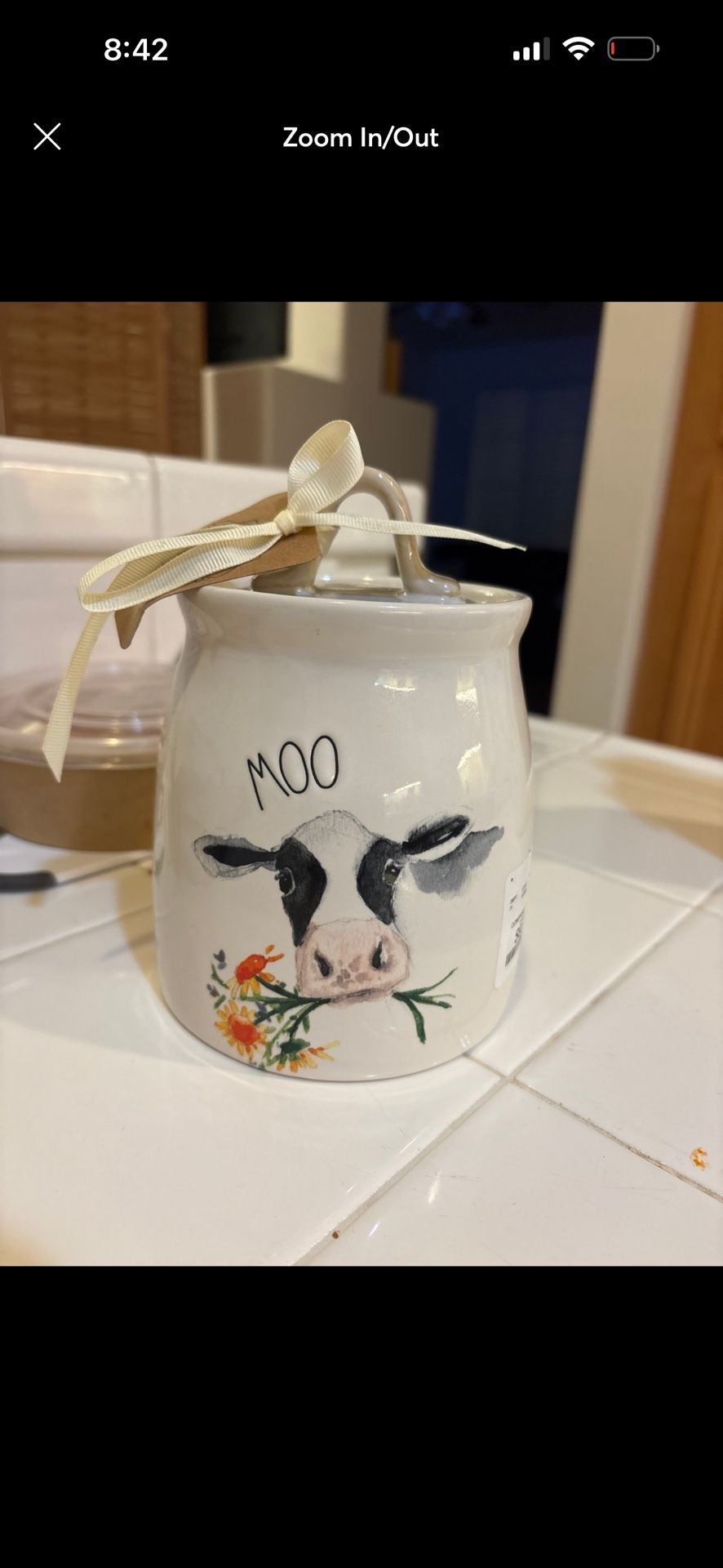 Rae Dunn Moo Canister