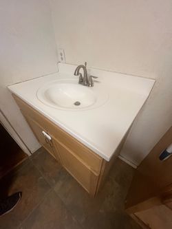 Bathroom Vanity with Sink and Faucet