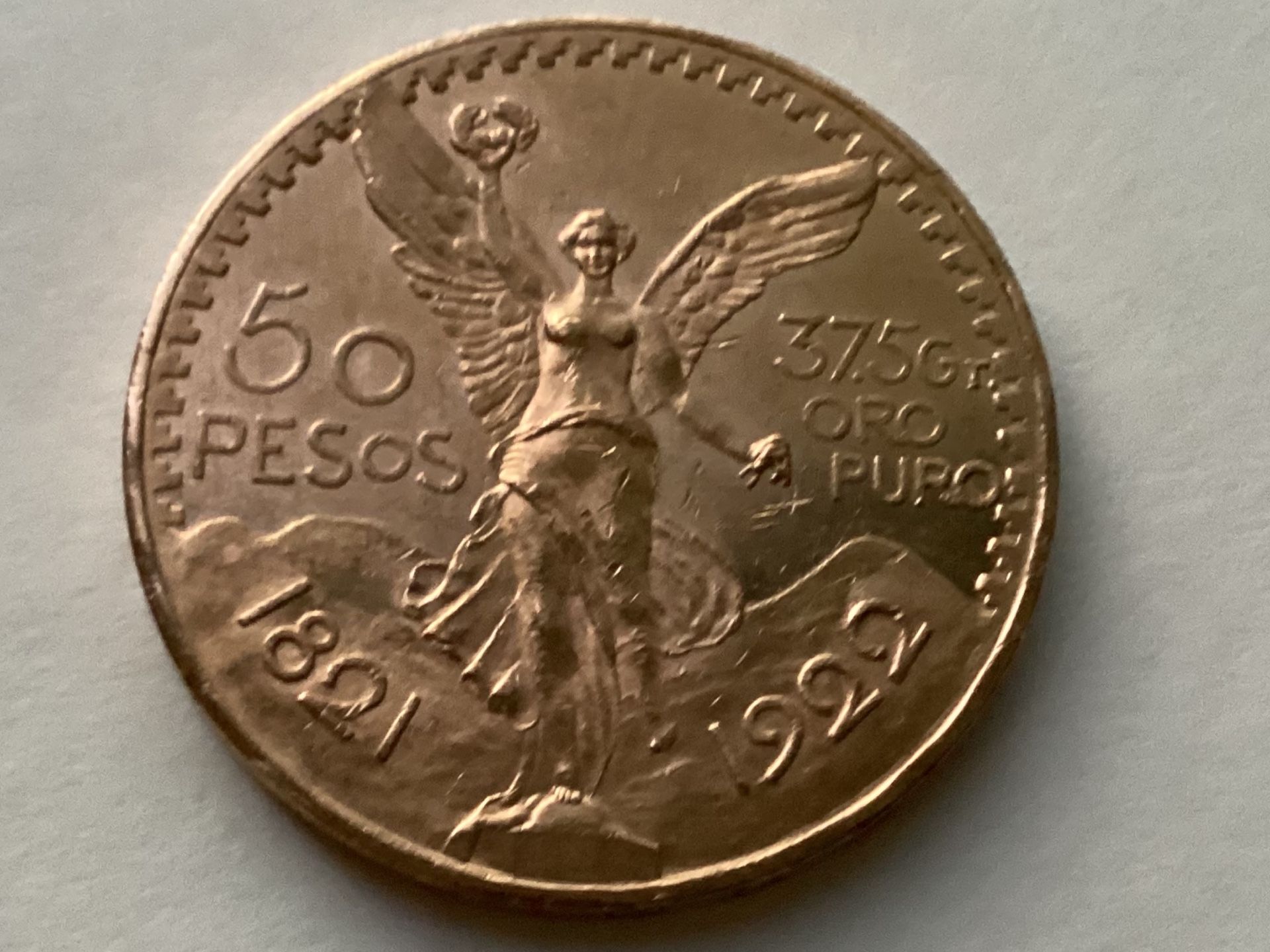 AMAZING 1922 GOLD  MEXICAN CENTENARIO (VERY VALUABLE YEAR , YEAR AFTER YEAR VALUE GOES UP)