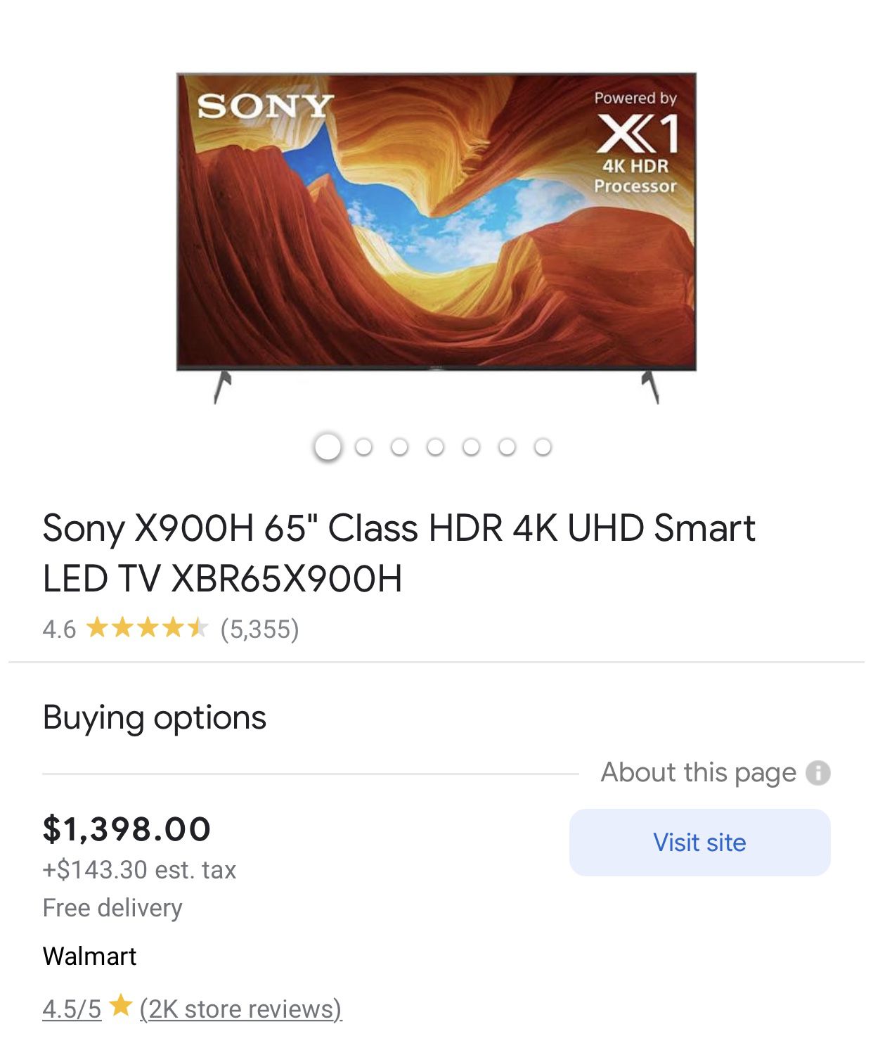 Sony 65 Inch TV 4K LED