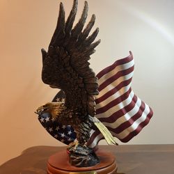 Rare Bradford Exchange 50th anniversary Star Spangled Banner Bald Eagle /2010