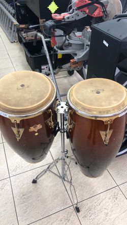 LP Caliente Conga Drums with Stand