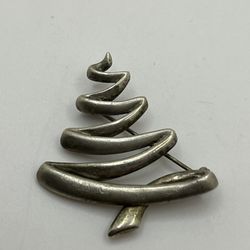 Sterling Silver Tree Brooch, 925 Silver, Vintage Silver Pin Brooch, Signed B.A.R. 