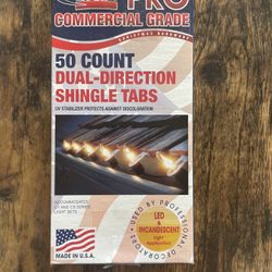 Titian Pro 50 CT Titan Commercial Dual Direction Shingle tab for use with C7 and C9 Series Light Sets- Clear