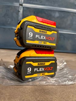 (2) DeWalt FLEXVOLT 9.0 Ah Batteries