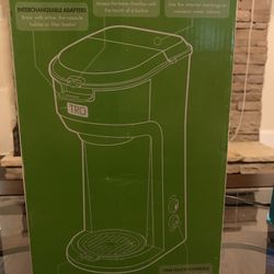 Tru Turquoise Single Serve Coffee Maker w/ K-cup Compatibility 