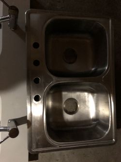 Double bowl Stainless steel kitchen sink