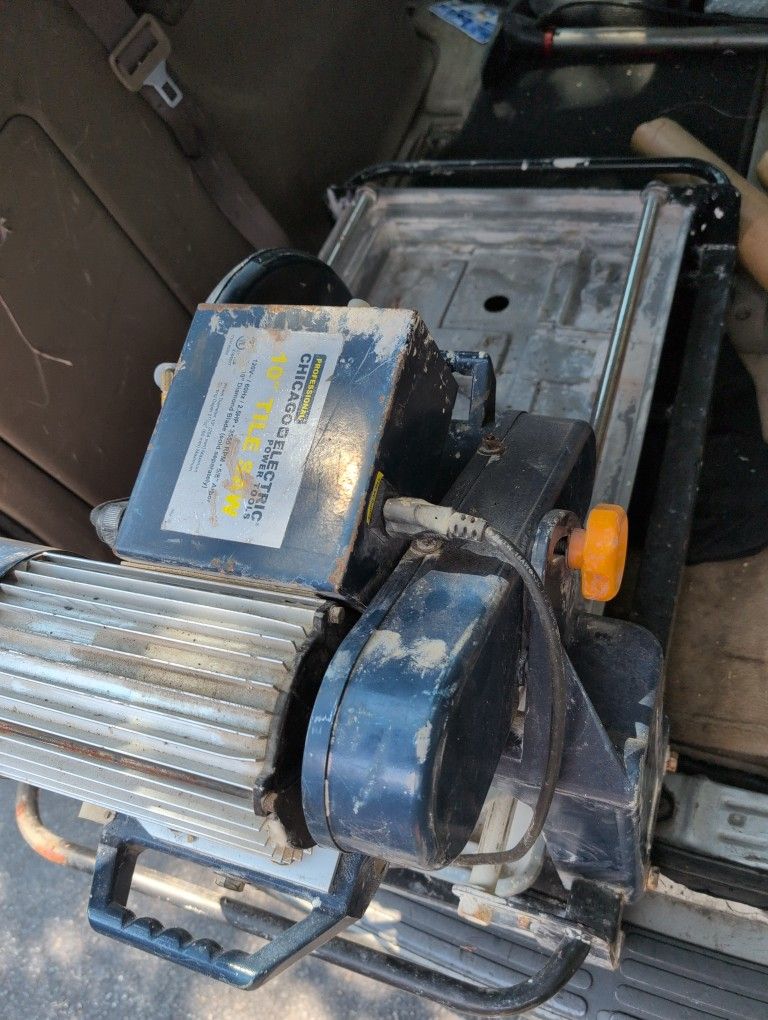 10-In Wet Saw, 10 In Tile Saw, 36 In Long