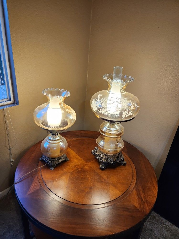 Antique Hurricane Lamps