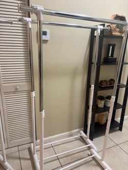 Double Rod Freestanding Clothing Rack