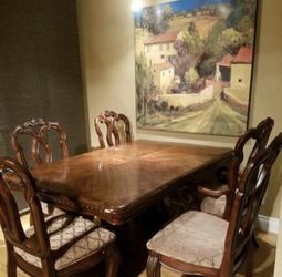 Dining Table and 6 chairs, has an extender-sold together or separately