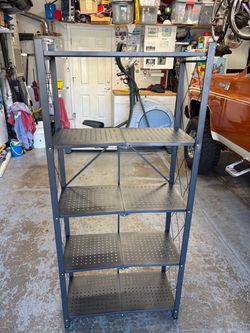 5 Tier Foldable Metal Storage Shelf