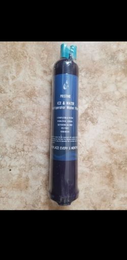 Pristine ice and water refrigerator water filter