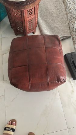 Leather Footstool