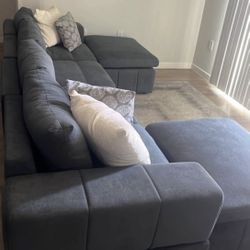 Large Dark Gray Sectional
