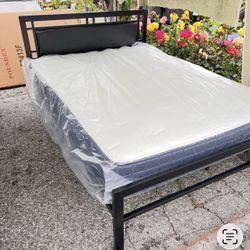 Cama Full Size Nueva En Su Caja Incluye Colchon 
