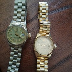 Two vintage watches need batteries they work