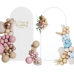 6-ft Wedding Arch Backdrop Stand / Arch Cover Spandex, 6FT Balloon Arched Frame Stand, Wedding Arches for Ceremony,Wedding Arch for Birthda