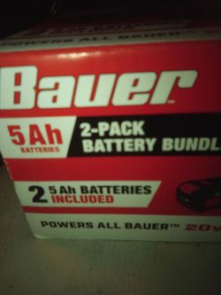 Bauer 5Ah 2-Pack Battery Bundle
