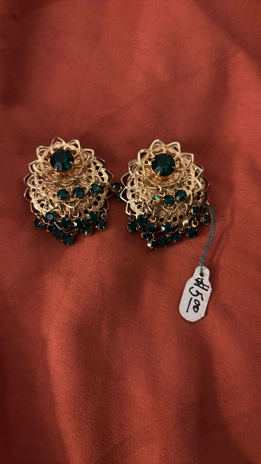 India Style Clip Earrings