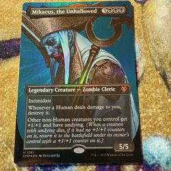 Mikaeus, The Unhallowed Textured Foil Command Masters MTG Tcg Near Mint